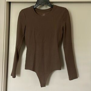 Nuuds long sleeve ribbed crewneck bodysuit